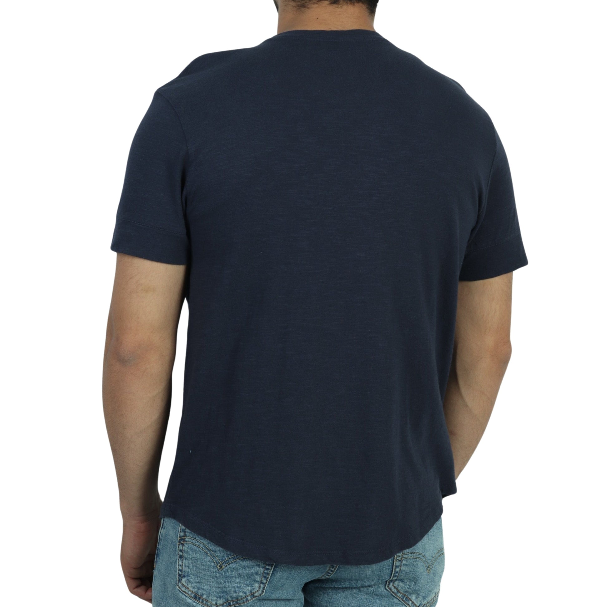 MUTUAL WEAVE Mens Tops L / Navy MUTUAL WEAVE - Pull Over Top