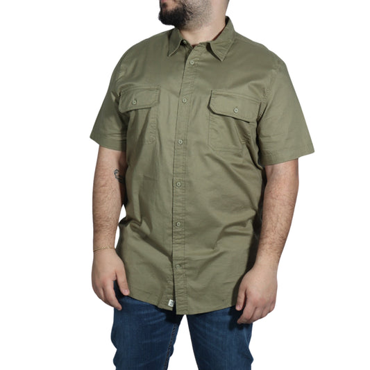 MUTUAL WEAVE Mens Tops XL Tall / Green MUTUAL WEAVE - Two Pockets Front Shirt