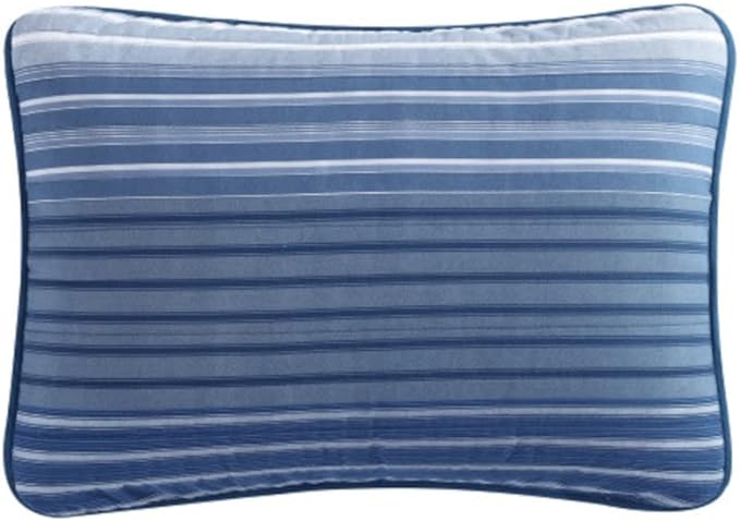 NAUTICA Comforter/Quilt/Duvet Daybed / Blue NAUTICA - Coveside Blue Cotton Reversible 4-Piece Daybed Bonus Set