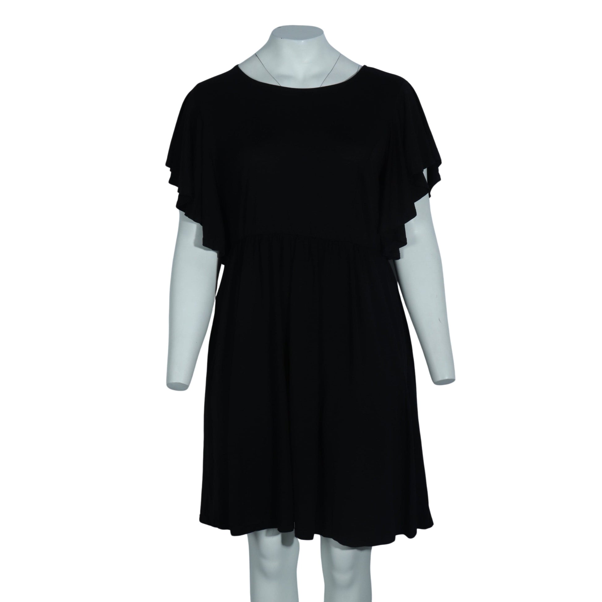 NEMIDOR Womens Dress XXL / Black NEMIDOR - Flutter Sleeve Short Dress