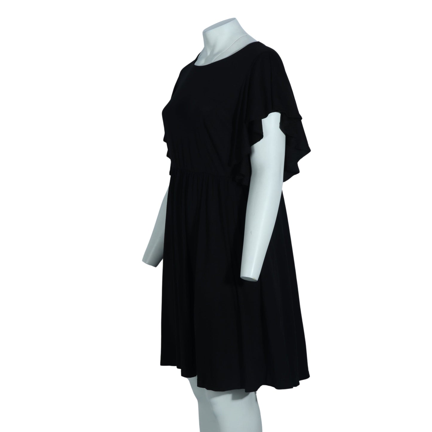 NEMIDOR Womens Dress XXL / Black NEMIDOR - Flutter Sleeve Short Dress