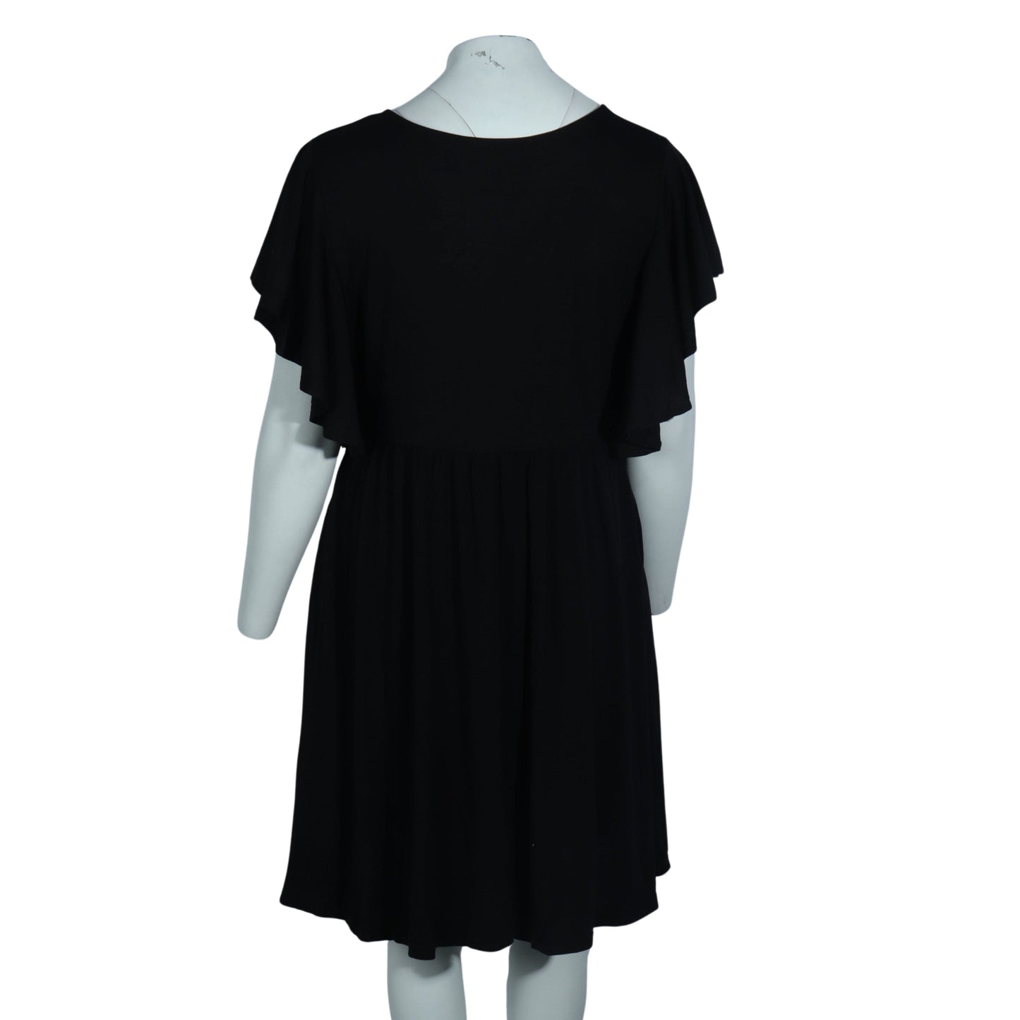 NEMIDOR Womens Dress XXL / Black NEMIDOR - Flutter Sleeve Short Dress