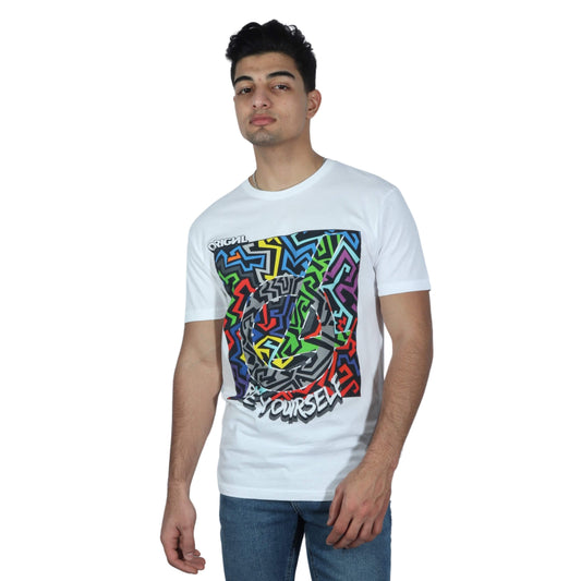 NEXT LEVEL Mens Tops M / White NEXT LEVEL - Printed All Over T-Shirt