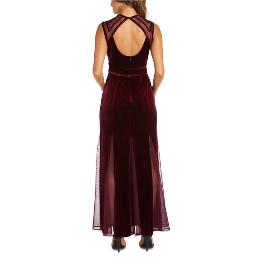 NIGHTWAY Womens Dress M NIGHTWAY - Velvet Long Evening Dress