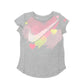 NIKE Baby Girl 3 Years / Grey NIKE - Baby -  Logo Graphic T-shirt