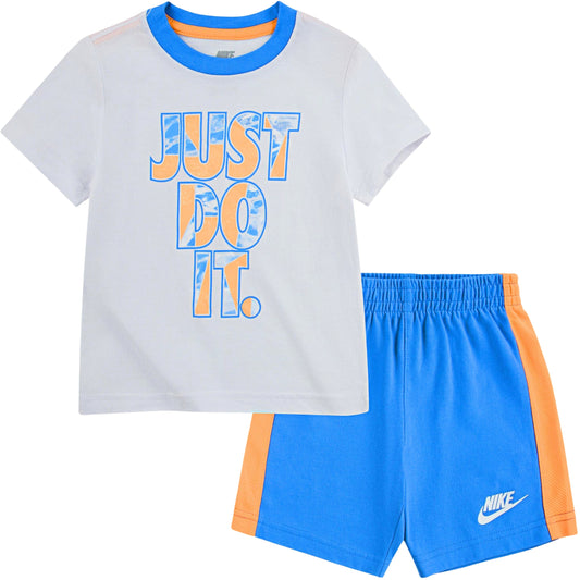 NIKE Boys Set S / Multi-Color NIKE - KIDS - Just Do It Swish Splash T-Shirt and Shorts Set
