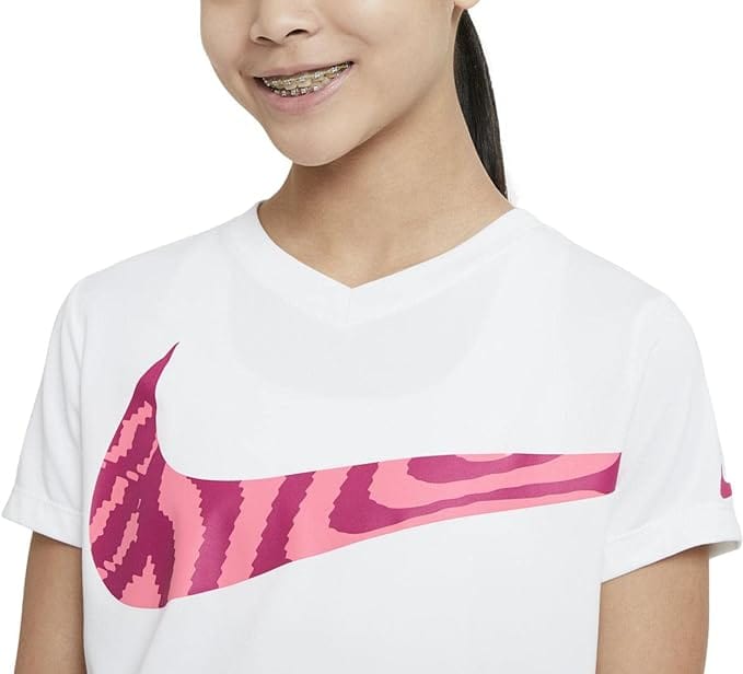 NIKE Girls Tops L / White NIKE - Kids - Electric Tee Junior