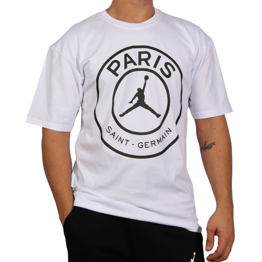 NIKE Mens sports S / White NIKE - Saint Germain Printed T-shirt