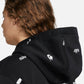 NIKE Mens Tops L / Black NIKE -  Allover Print Pullover Hoodie