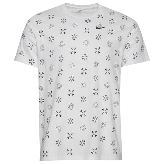 NIKE Mens Tops S / White NIKE - Monogram 23 All Over Print T-Shirt