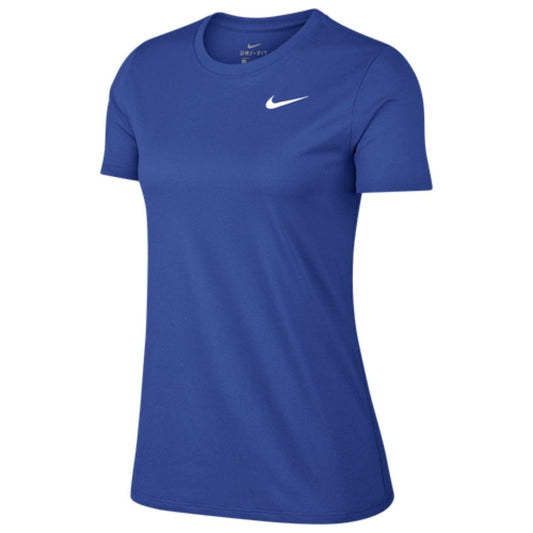 NIKE Womens sports M / Blue NIKE - Dry Legend Short Sleeve Training T-Shirt