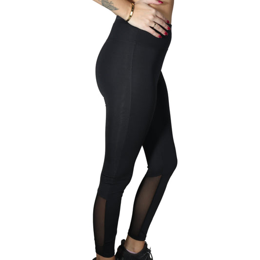 NIKE Womens sports M / Black NIKE - Mesh logo leggings