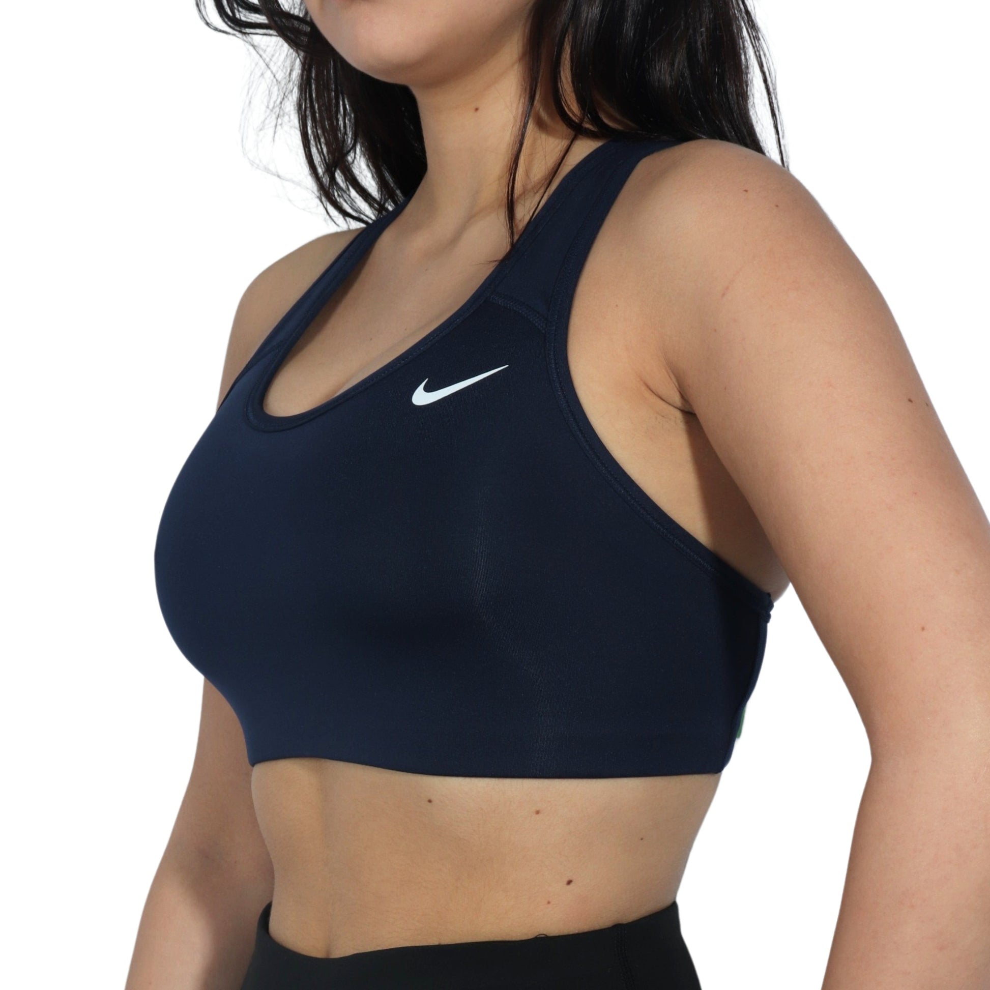 NIKE Womens sports S / Navy NIKE - Strap Branded Sports Bra