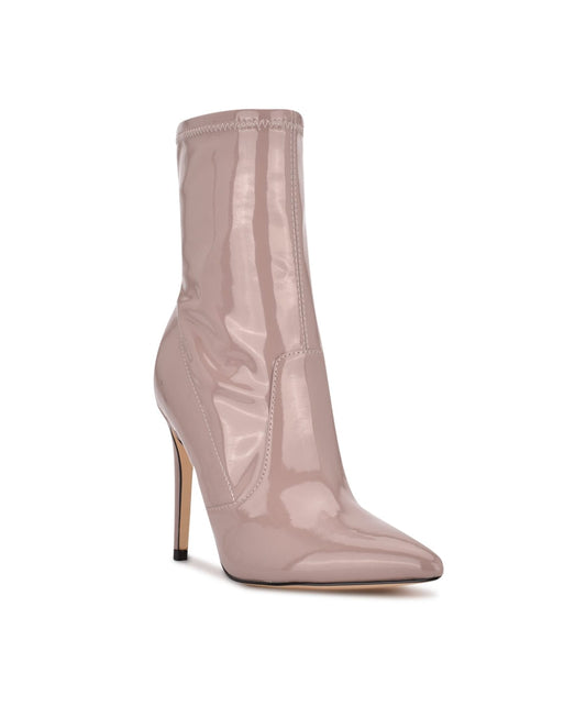 NINE WEST Womens Shoes 39 / Pink NINE WEST - Jody Pointy Toe Stiletto Zip-up Dress Booties