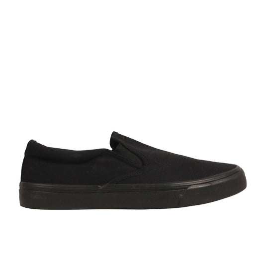 NO BOUNDARIES Mens Shoes 40.5 / Black NO BOUNDARIES - Clinton Canvas Skate Slip On Sneakers