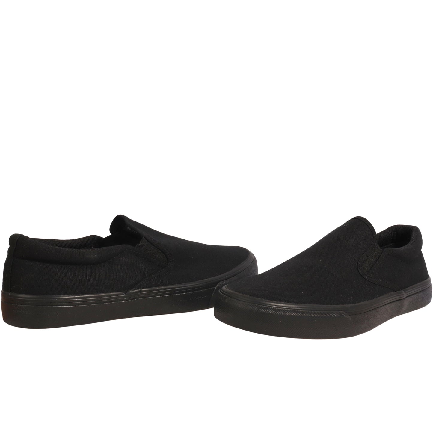 NO BOUNDARIES Mens Shoes 40.5 / Black NO BOUNDARIES - Clinton Canvas Skate Slip On Sneakers