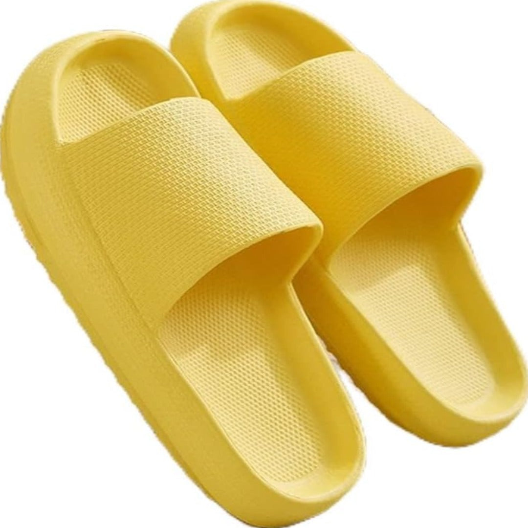 NO BOUNDARIES Womens Shoes 41 / Yellow NO BOUNDARIES - Slippers Summer Beach EVA Soft Sole Slide