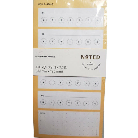 NOTED BY POST IT Stationery NOTED BY POST IT -  Planning Notes