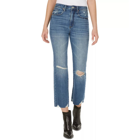 NUMERO Womens Bottoms M / Blue NUMERO - Cotton High-Rise Cropped Jeans
