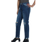 NUMERO Womens Bottoms M / Blue NUMERO - Ripped Jeans