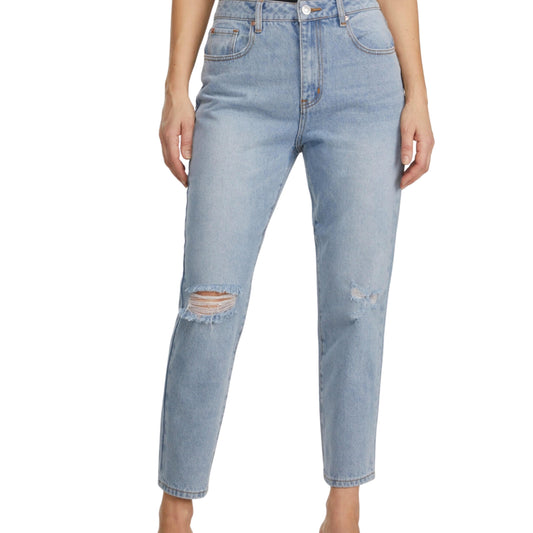 NUMERO Womens Bottoms S / Blue NUMERO - Tapered Ankle Jeans