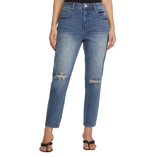 NUMERO Womens Bottoms M / Blue NUMERO -  Tapered Ankle Jeans