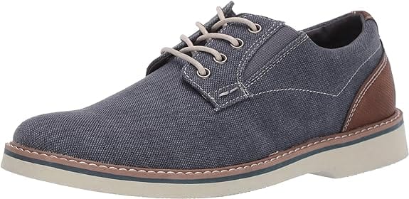 NUNN BUSH Mens Shoes 41 / Grey NUNN BUSH -  Barklay Canvas Plain Toe Oxford Lace Up