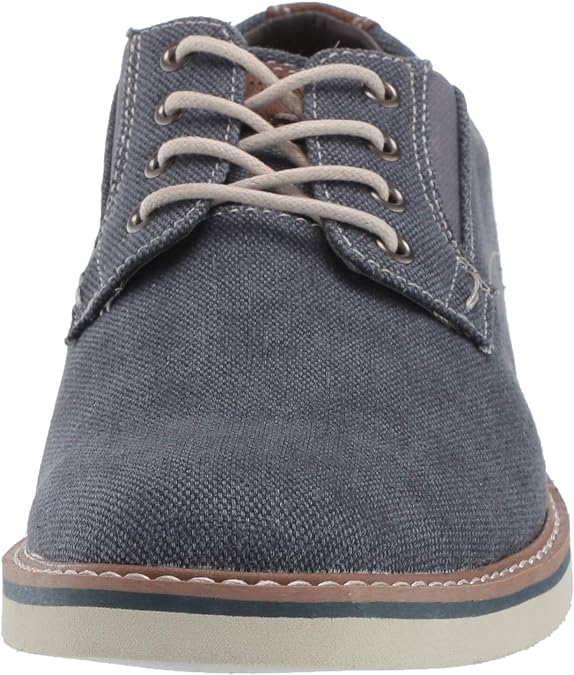 NUNN BUSH Mens Shoes 41 / Grey NUNN BUSH -  Barklay Canvas Plain Toe Oxford Lace Up