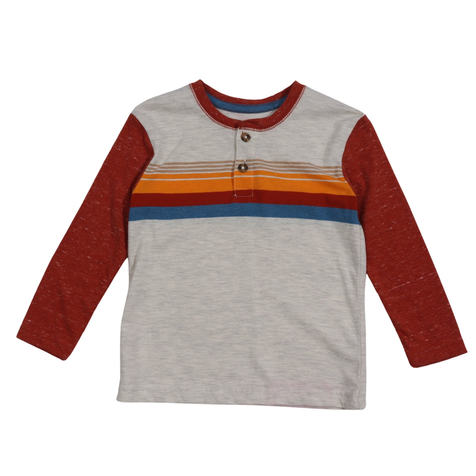 OKIE DOKIE Baby Boy 24 Month / Multi-Color OKIE DOKIE - Baby - Front Striped Top