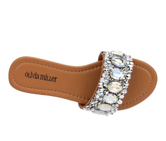 OLIVIA MILLER Womens Shoes 36.5 / Silver OLIVIA MILLER - Clarabelle Sandals