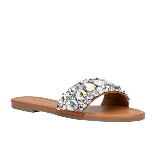OLIVIA MILLER Womens Shoes 36.5 / Silver OLIVIA MILLER - Clarabelle Sandals