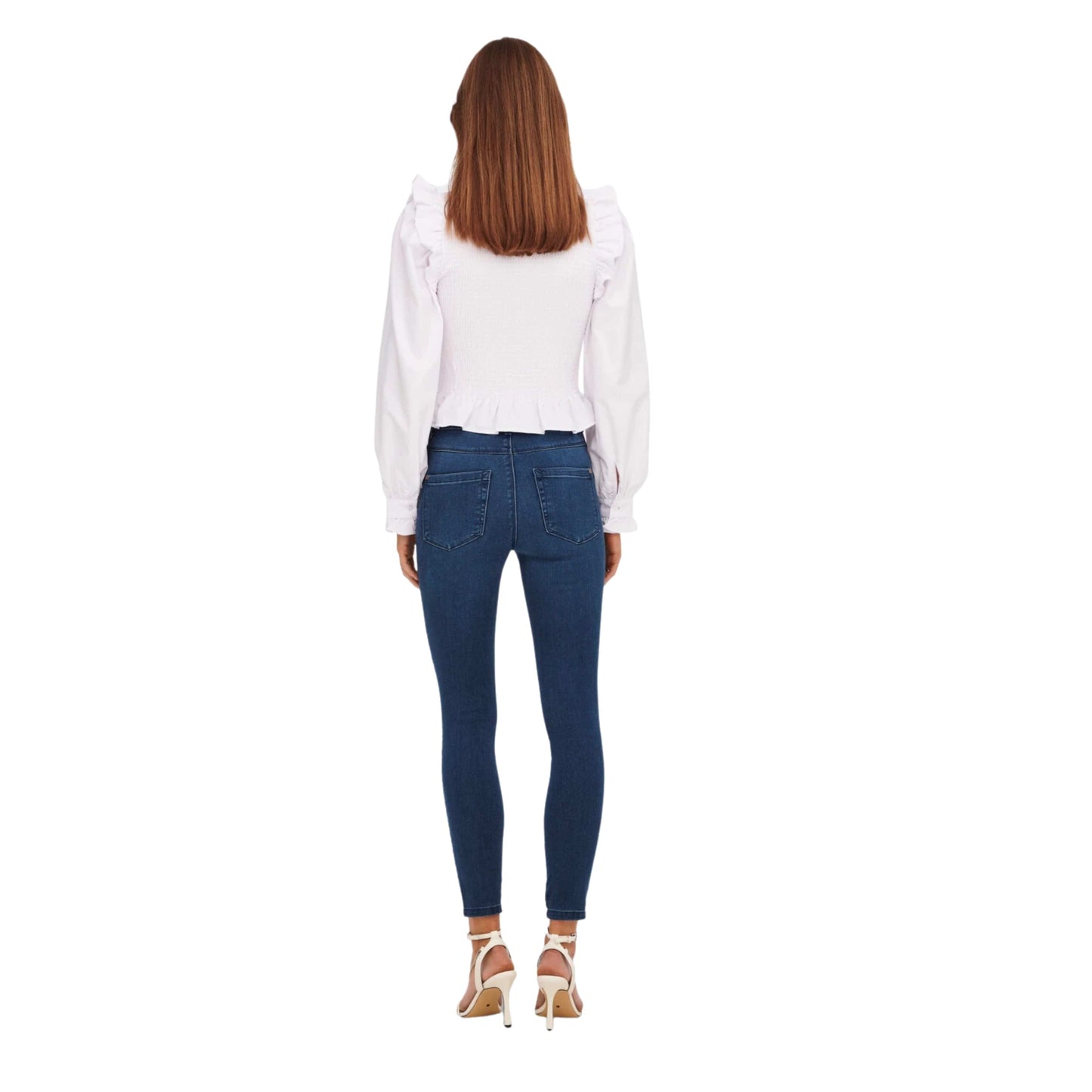 ONLY Womens Bottoms S / Navy ONLY - Royal High Waisted Skinny Fit Jeans