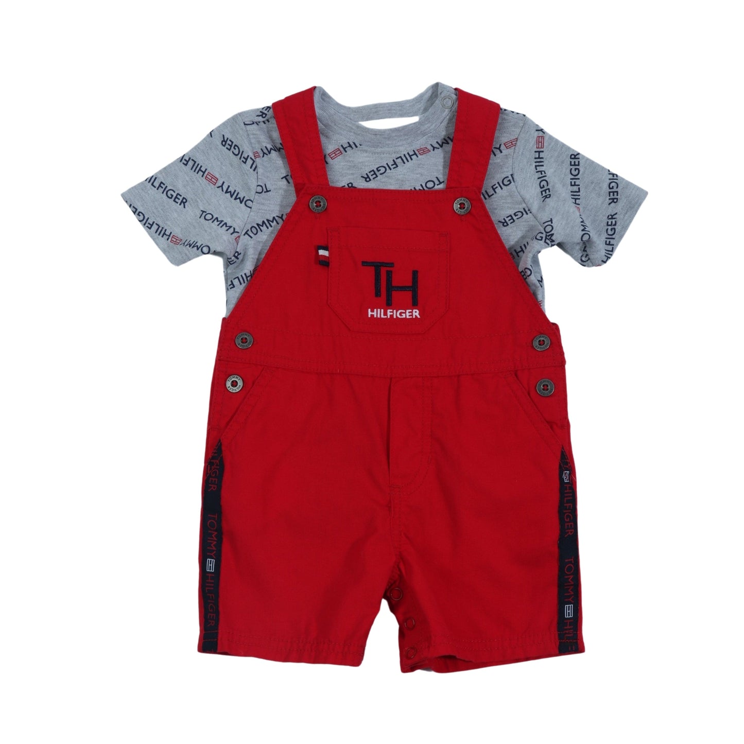 ORIGINAL Baby Boy 12 Month / Red ORIGINAL - BABY - 2 piece set overalls