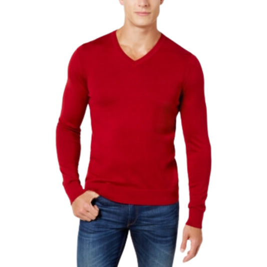 ORIGINAL Mens Tops XL / Red ORIGINAL - Classic V-Neck Sweater