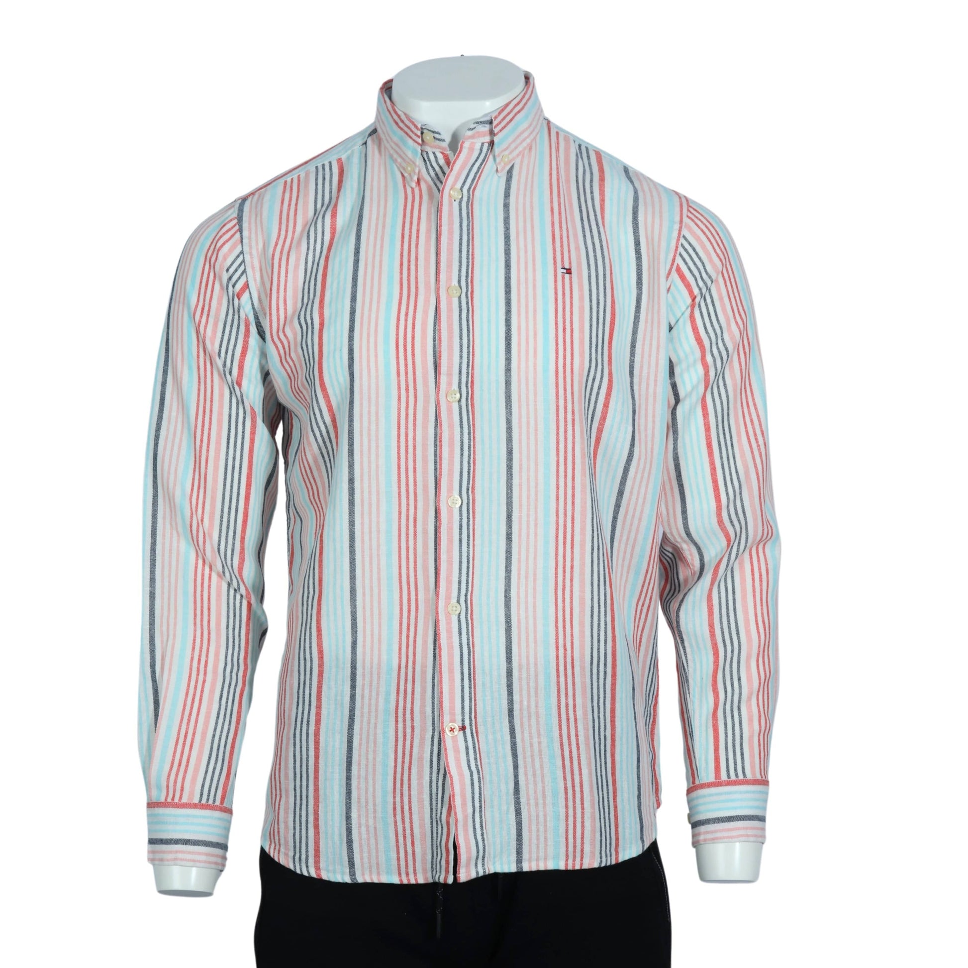 ORIGINAL Mens Tops XL / Multi-Color ORIGINAL - Slim fit stripped button up shirt