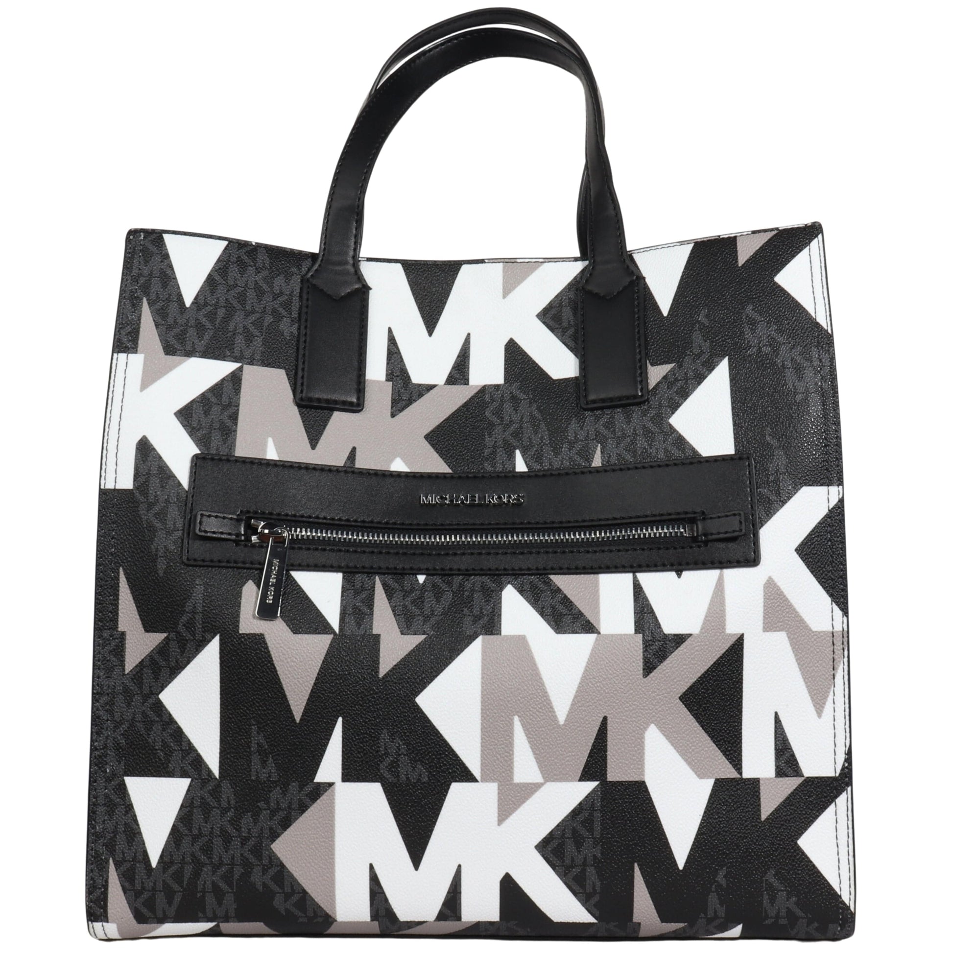 Michael Kors, Bags, Michael Kors Kenly Large Graphic Logo Tote Satchel  Shoulder Bag Mk Black Multi