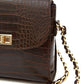 OXXO Women Bags Brown OXXO - Crocodile Bag with Chain Detail