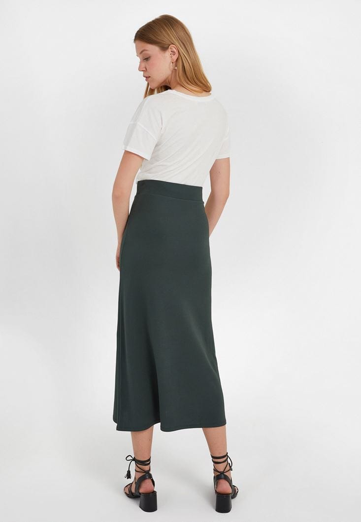 OXXO Womens Bottoms OXXO -  A-Line Midi Skirt