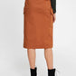 OXXO Womens Bottoms S / Brown / 38 OXXO -  Belt Detailed Pocket Skirt