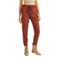 OXXO Womens Bottoms XXL / Burgundy / 34 OXXO - Belt Detailed Sweatpants