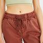 OXXO Womens Bottoms XXL / Burgundy / 34 OXXO - Belt Detailed Sweatpants