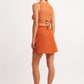 OXXO Womens Bottoms S / 38 / Orange OXXO - Cut Out Detail Mini Skirt