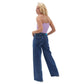 OXXO Womens Bottoms OXXO - High Rise Baggy Fit Denim Pants