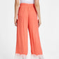 OXXO Womens Bottoms M / Coral / 40 OXXO - High Rise Pants with Lace