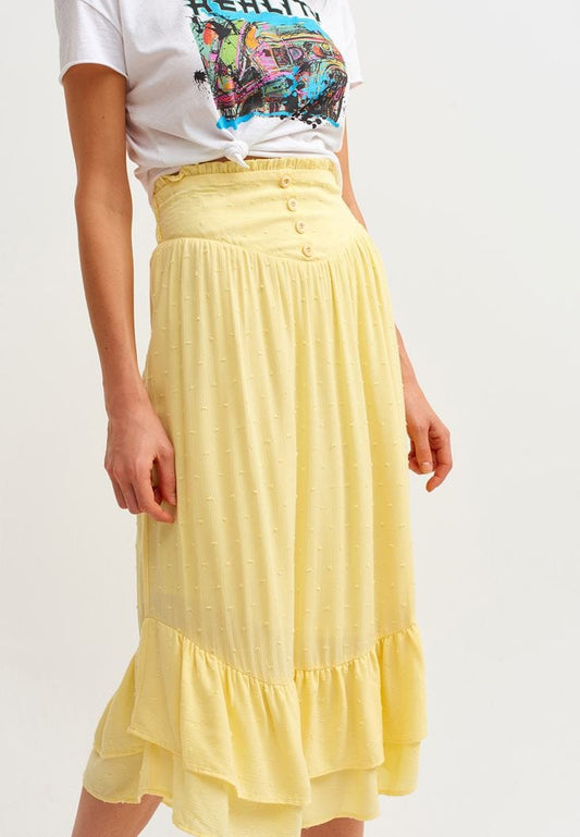 OXXO Womens Bottoms OXXO -  Midi Skirt With Slit Detail