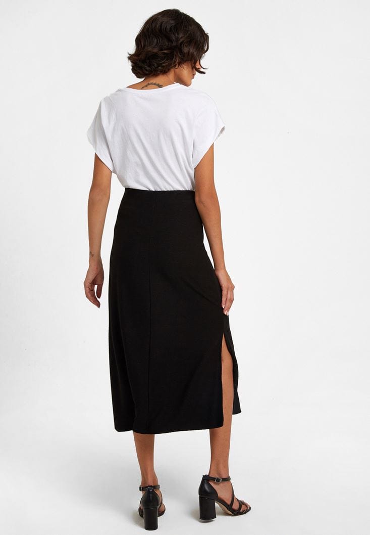 OXXO Womens Bottoms OXXO -  Midi Skirt with Texture