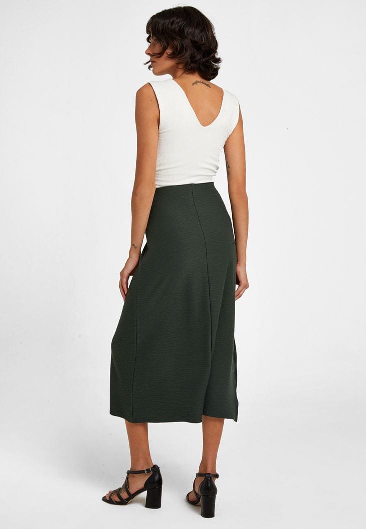 OXXO Womens Bottoms OXXO - Midi Skirt with Texture