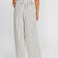 OXXO Womens Bottoms OXXO -  Mixed Stripe Patterned Pants with Details