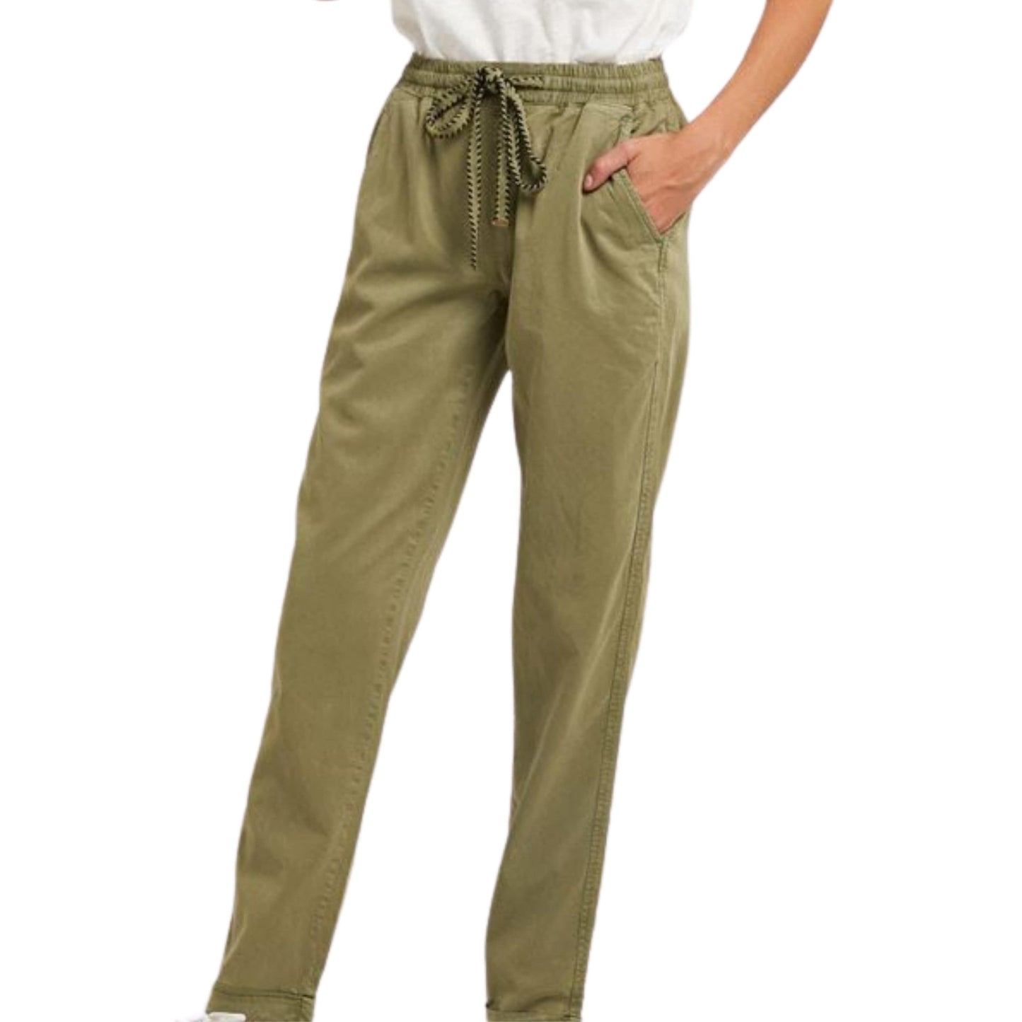 OXXO Womens Bottoms XXL / Green / 32 OXXO - Pants with Elastic Waist