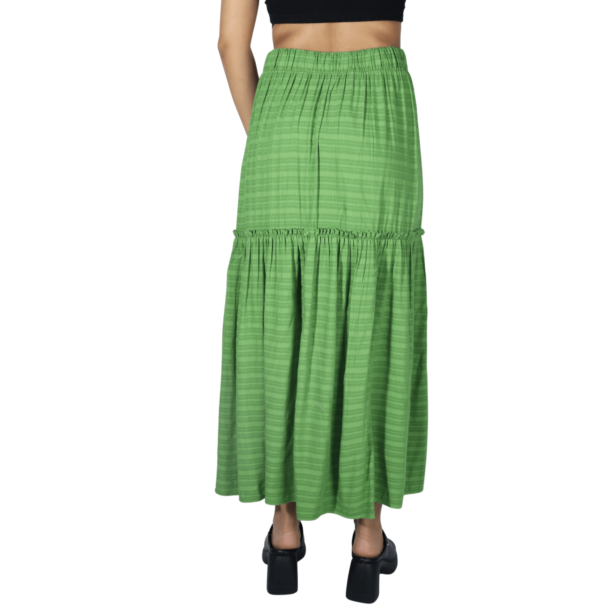 OXXO Womens Bottoms OXXO - Ruffled stripe skirt